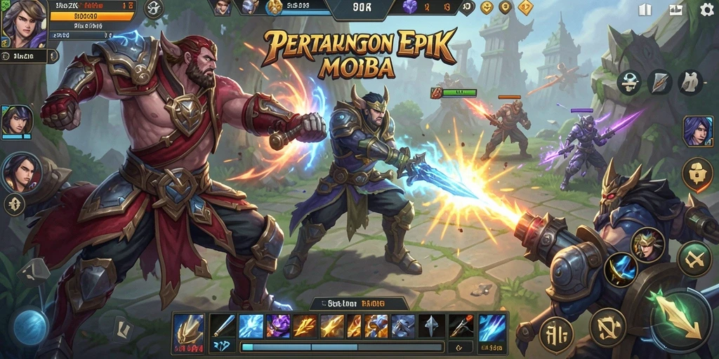 Screenshot gameplay 33ZK yang menampilkan aksi pertarungan seru.
