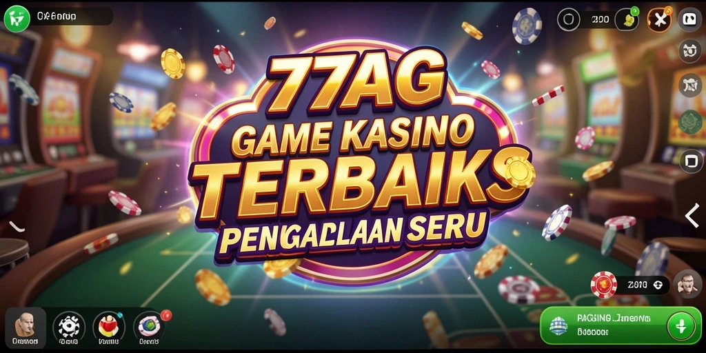 Screenshot gameplay menarik dari aplikasi Kasino 77AG.