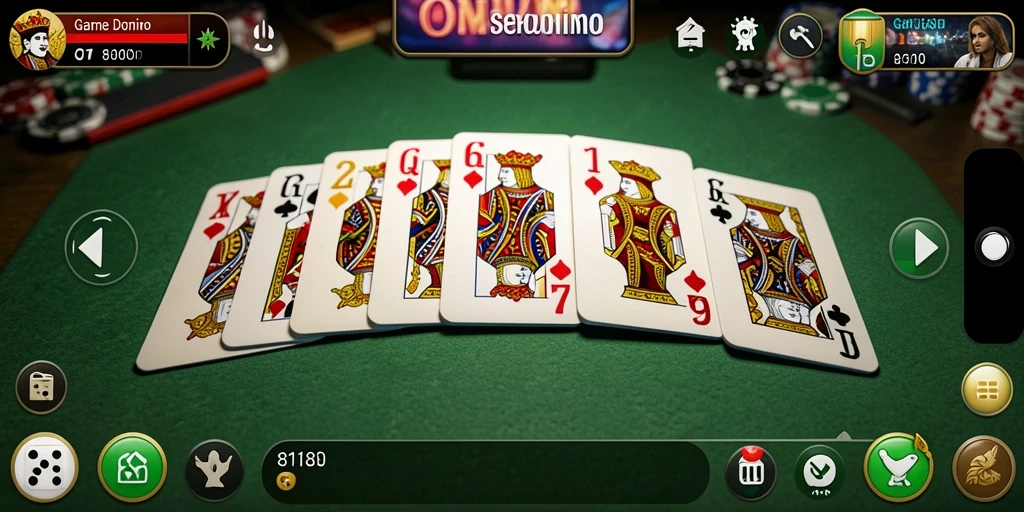 Screenshot gameplay 8180 menampilkan suasana seru permainan Domino.