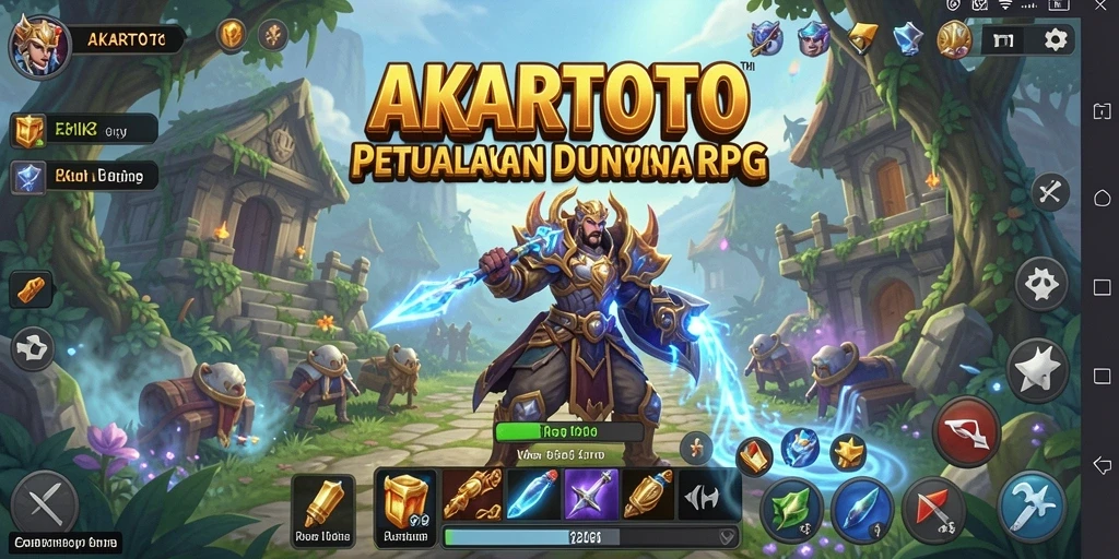 Screenshot utama AKARTOTO menampilkan momen epik dari gameplay RPG.