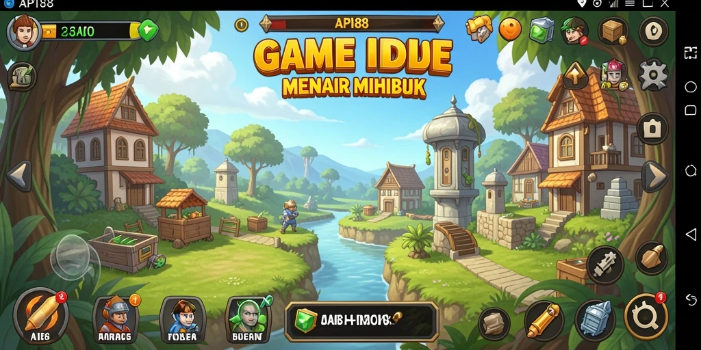 Screenshot gameplay API88 menunjukkan kemajuan dalam permainan Idle.