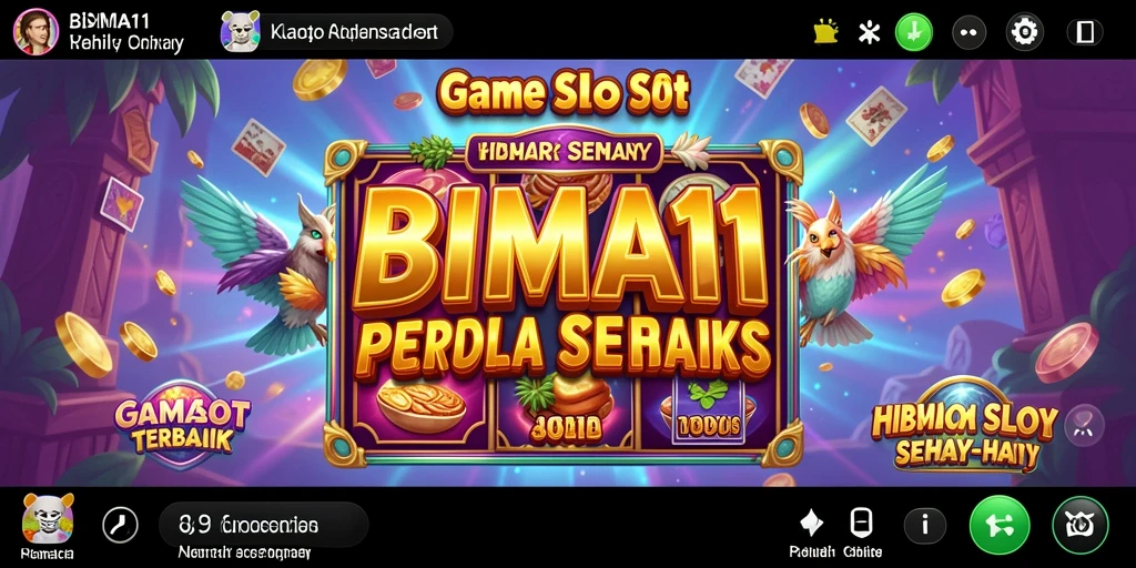 Screenshot gameplay BIMA11 menampilkan visual menawan dari permainan slot.