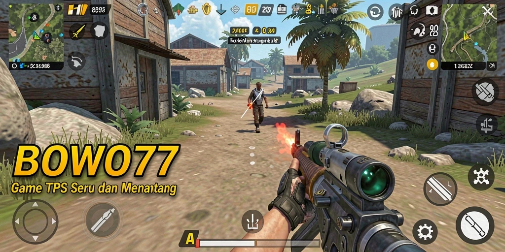 Tampilan gameplay seru BOWO77 yang penuh aksi.