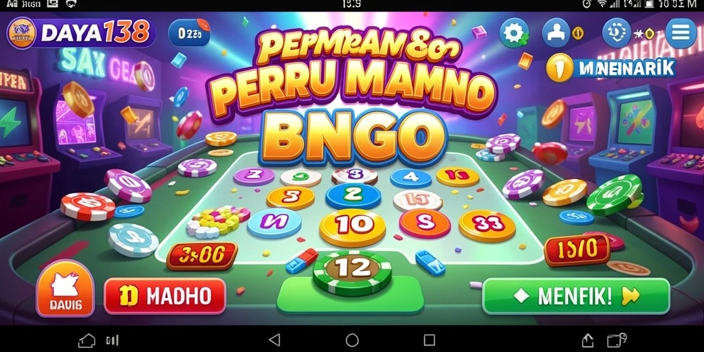 Tangkapan layar utama dari DAYA138 menampilkan gameplay Bingo yang menarik.