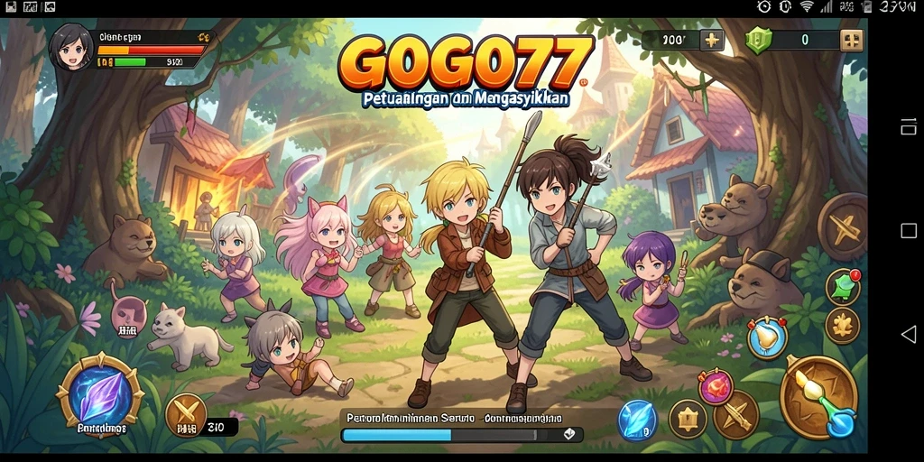 Gambar aksi seru karakter Anime di GOGO77.