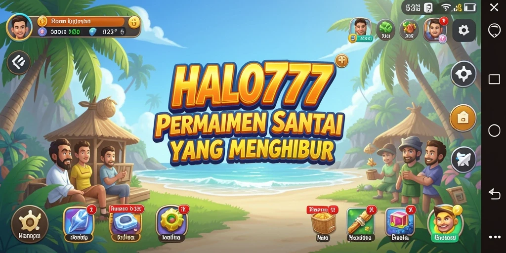 Tampilan menarik dari gameplay HALO777 yang penuh warna dan menyenangkan.