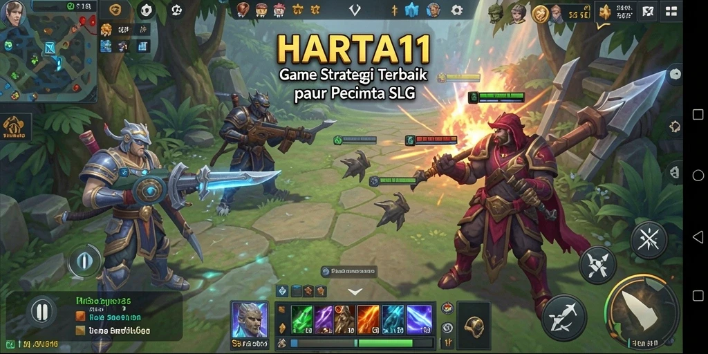 Tampilan gameplay HARTA11 yang seru dan menantang dalam strategi SLG.
