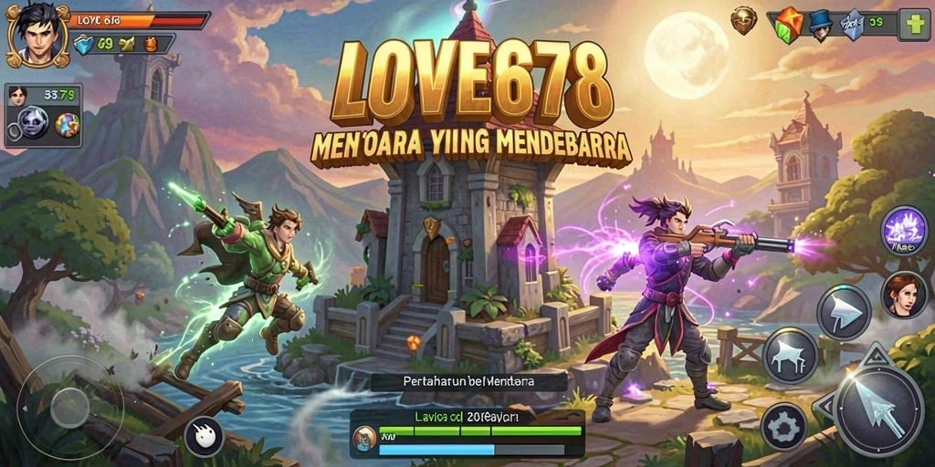 Tampilan gameplay seru LOVE678 dalam aksi Tower Defense.