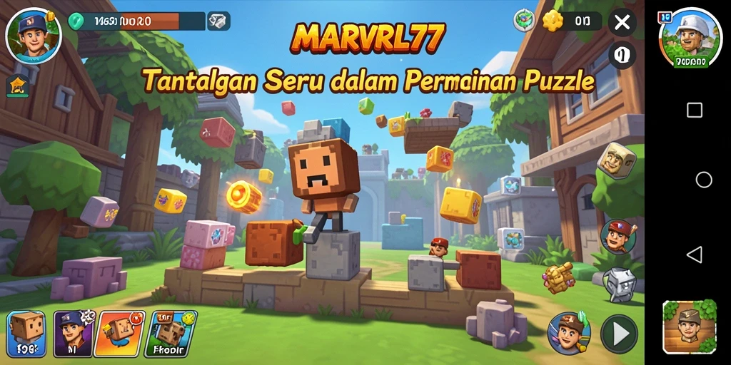 Gameplay seru MARVRL77 dalam menyelesaikan teka-teki Puzzle.