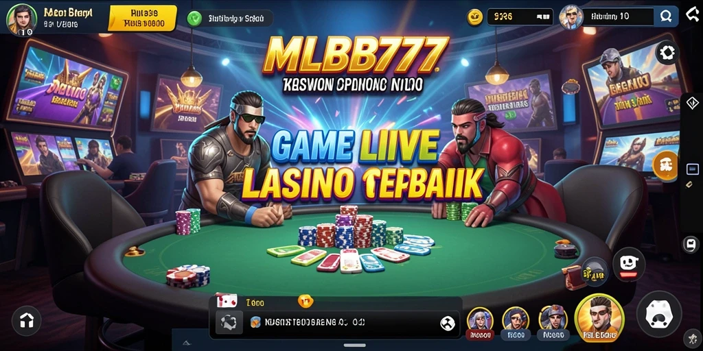 Tampilan gameplay live casino dengan dealer profesional dan interaktif.