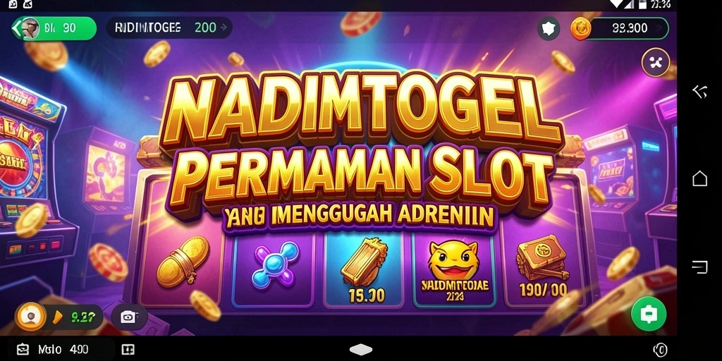 Screenshot gameplay NADIMTOGEL menunjukkan keseruan bermain slot.
