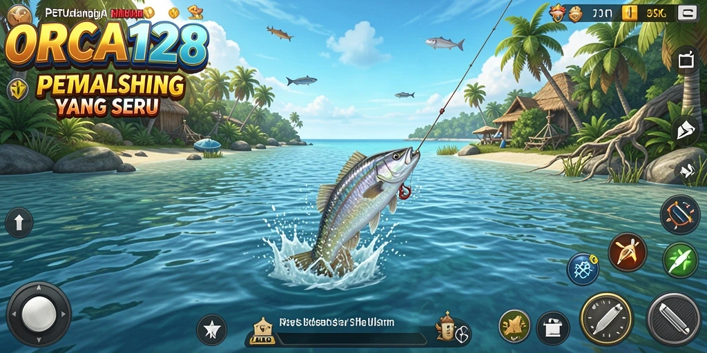 Tangkapan ikan yang menakjubkan dalam gameplay ORCA128.
