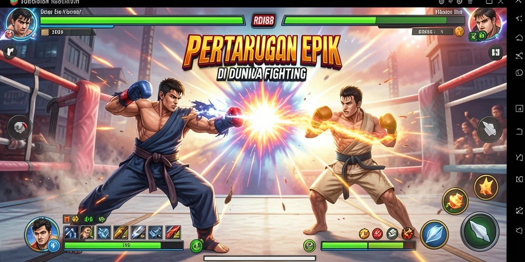 Tampilan gameplay RDI88 dengan pertarungan yang intens dan aksi mendebarkan.