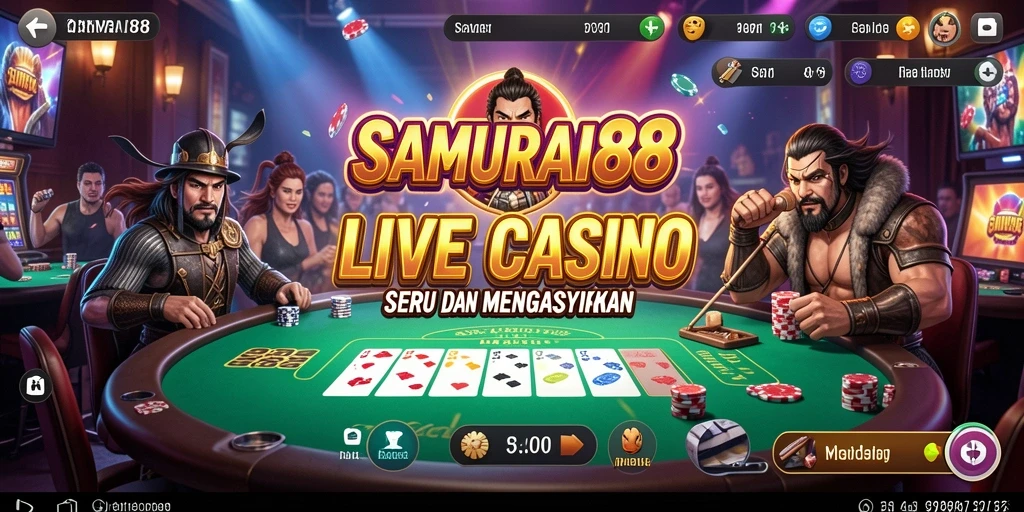 Gameplay Live Casino yang mendebarkan di SAMURAI88.