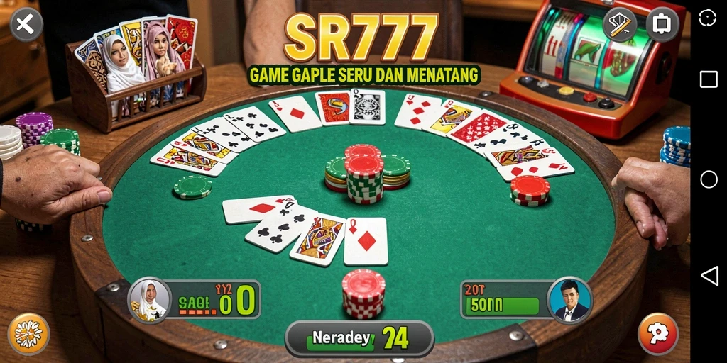 Tampilan gameplay Gaple yang seru dan interaktif.