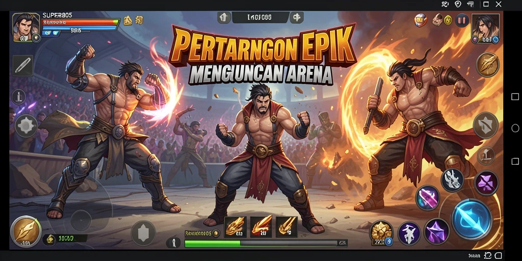 Tampilan seru pertarungan di arena <strong>SUPER805</strong> yang penuh aksi.